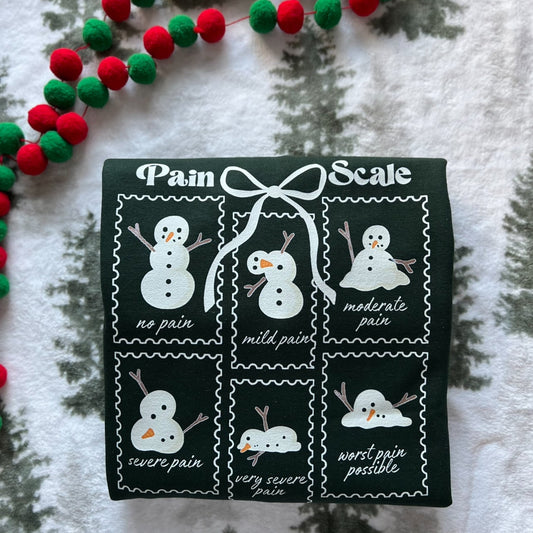 Snowman Pain Scale Crewneck