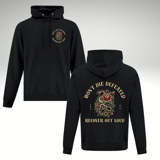 Won’t Die Defeated Oversized Hoodie